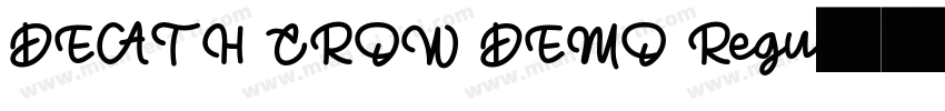 DEATH CROW DEMO Regu字体转换